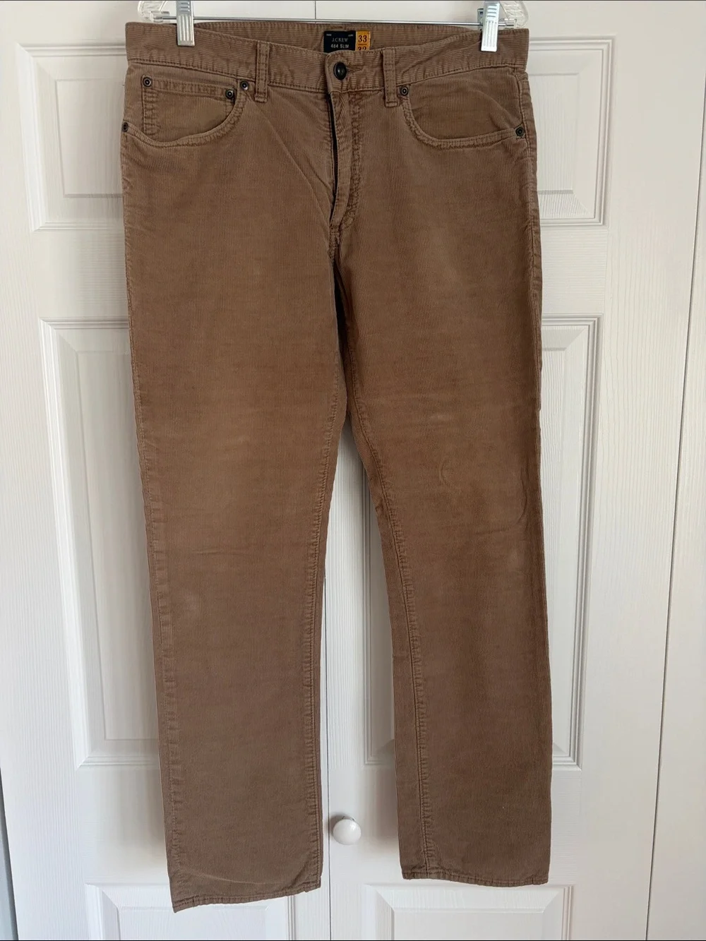 J. Crew 484 slim Men's Slim Straight Corduroy Jeans in Brown